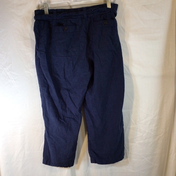 Liz Claiborne  cropped linen blend pants - Picture 2 of 10